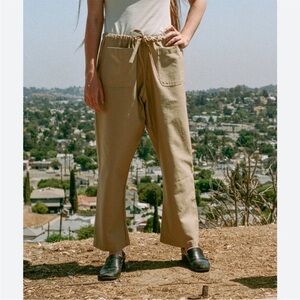 Caron Callahan Gwyn Drawstring Pant in Farro Size Medium